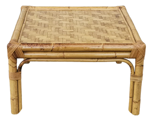 Low Bamboo Coffee Table, 1960s