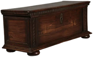 Small Antique Chest in Walnut, 1700