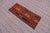 Mid-Century Modern 1970s Turkish Ethnic Design Striped Orange Small Kilim Rug For Sale - Image 3 of 13