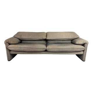 Maralunga 2.5 -Seater Sofa attributed to Vico Magistretti for Cassina, 1970s For Sale
