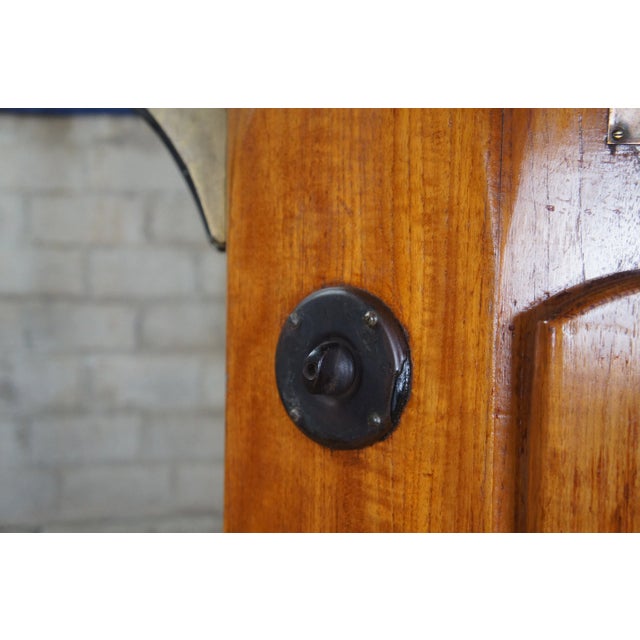 Antique W. Hartmann Oak & Copper Ships Binnacle Nautical Maritime Compass For Sale - Image 10 of 13