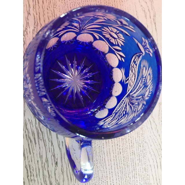 Blue Cobalt Glass Beer Mug by A. Jabłoński, 1980s For Sale - Image 8 of 18