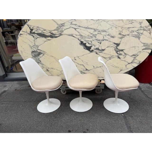 1980s Tulip Swivel Chairs by Eero Saarinen for Knoll International, 1980s, Set of 4 For Sale - Image 5 of 12