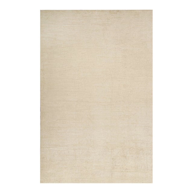 Rug & Kilim’s Solid Beige-Brown Rug in Tone-on-Tone Contemporary Style-11'x17' For Sale