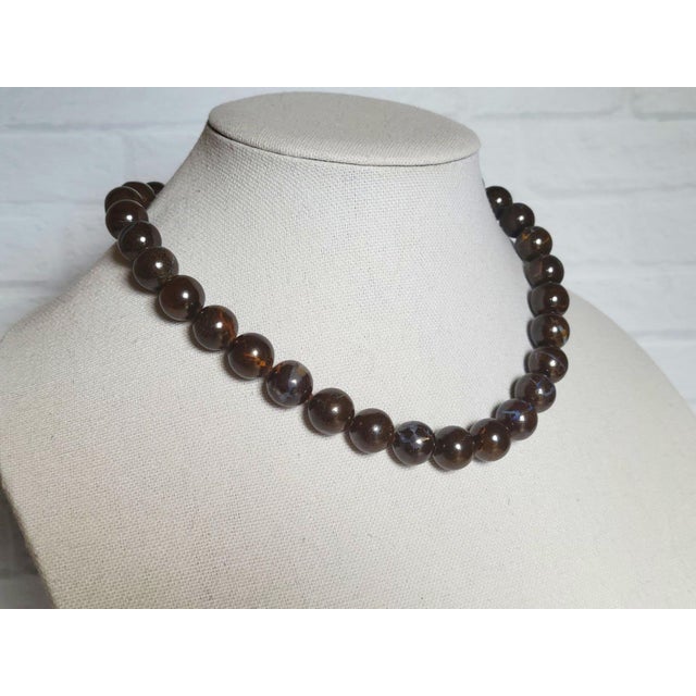 Early 21st Century Boulder Opal 14mm Beaded Necklace, 19 Inches For Sale - Image 5 of 11