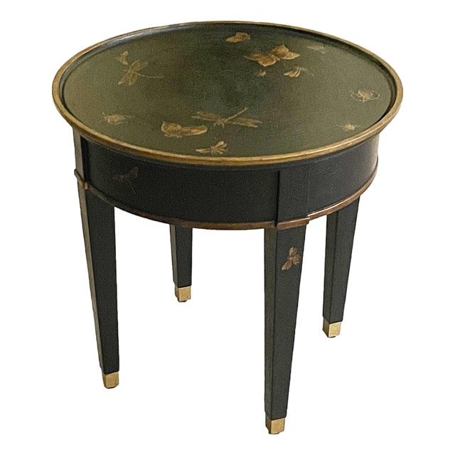 Chinoiserie Insects Side Table For Sale