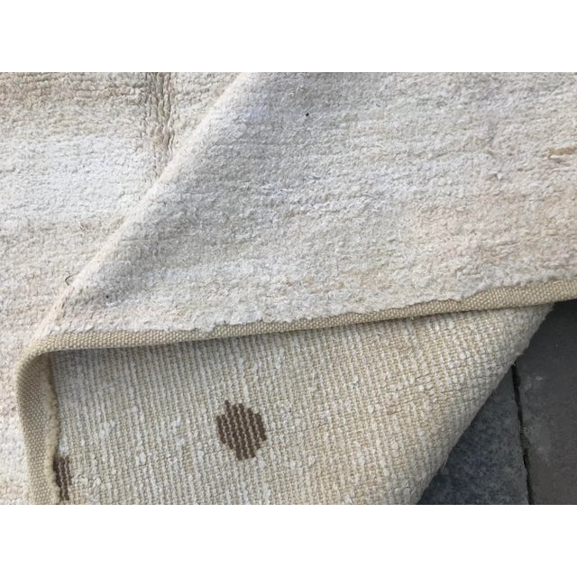 Turkish Decorative Handmade Hemp Bohemian Rug - 6′9″ × 10′2″ For Sale - Image 4 of 9