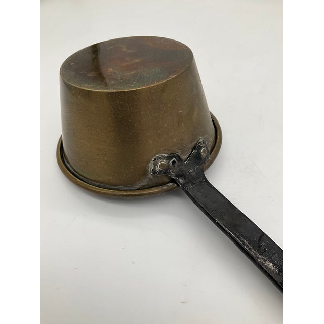 Lot of 7 Vintage Brass Pots, Cauldrons, Ladle For Sale - Image 12 of 13