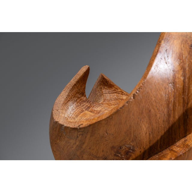 Sculptural Form in Elm, 1985 For Sale - Image 15 of 18