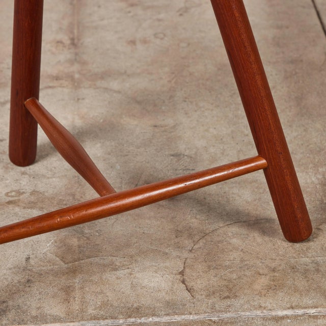 Teak Tripod Milking Stool For Sale - Image 12 of 12