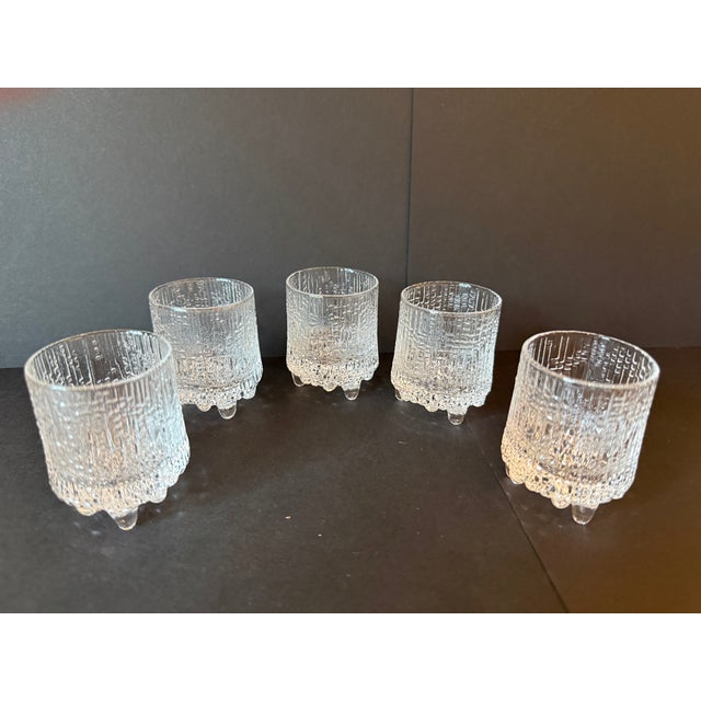 Classic Finnish Scandinavian Glassware ~ Ultima Thule Cordial Glasses by Tapio Wirkkala for Iittala, Set of 5. These...