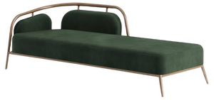 Essex Green Velvet Daybed by Javier Gomez