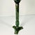1970s Vintage Neoclassical English Stag Head Faux Verdigris Green Tole Pedestal Urn Vase. For Sale - Image 13 of 15