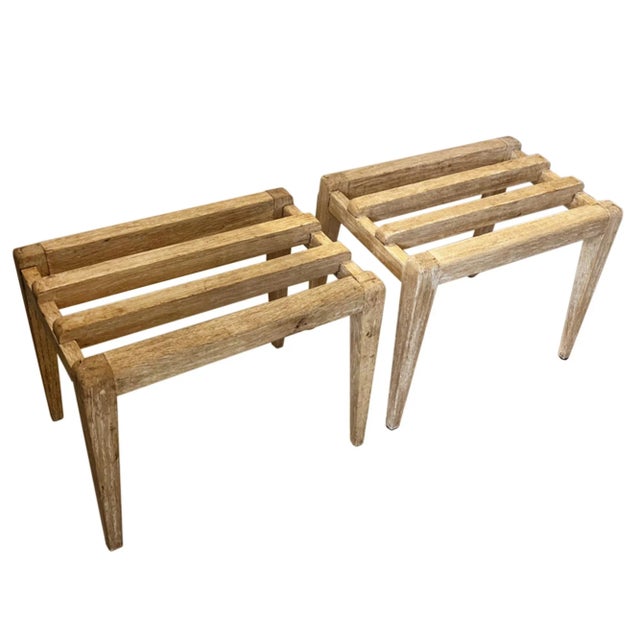 These luggage racks were hand made in the 1960s. Made from oak in the Thonet factory, retaining the original maker's...