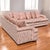 1980s Postmodern Pink Floral Curved Sectional Sofa For Sale - Image 9 of 18