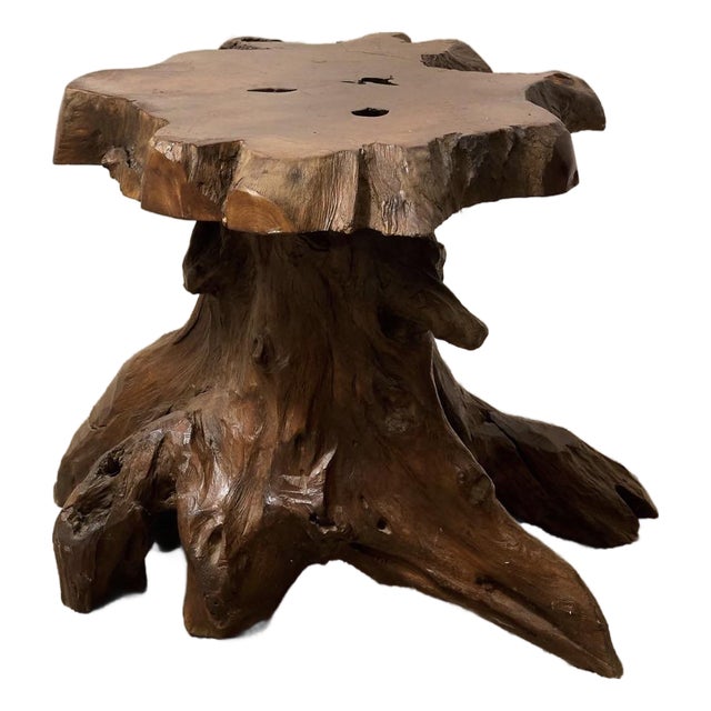 Mid 20th Century Splatted Vintage Side Table For Sale