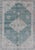 Measures: 4'0 x 6'0 Modern Oushak Design in Silver and Sea-Foam Green Color Oushak Design Rug with Center Medallion,...