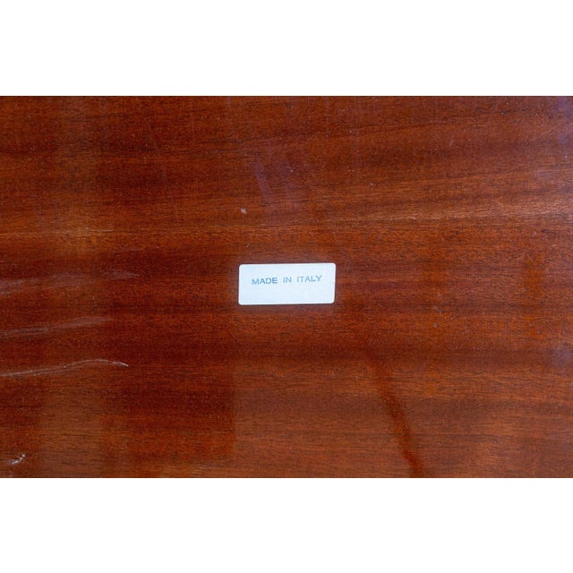 Italian Vintage Greg Sheres Italian Mahogany Verite Collection Dining Table With Leaves For Sale - Image 3 of 8