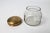 Victorian Vintage Glass Vanity Jar W/ Etched Brass Lid For Sale - Image 3 of 7