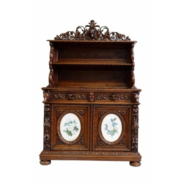 19th Century French Renaissance Revival Signed Hunt Cabinet For Sale - Image 11 of 11