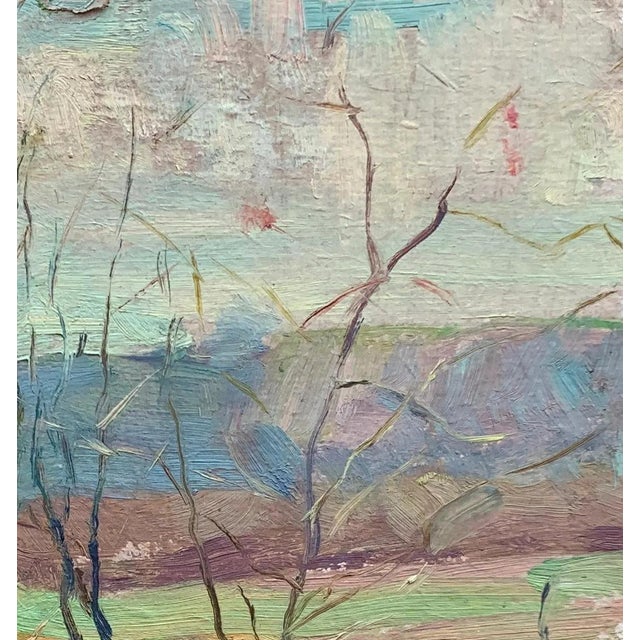 Realism Vintage Impressionism River Oil Painting, Ukrainian Artist, 1970s 20-19 For Sale - Image 3 of 6
