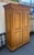 French Provincial Pine Two Door Eight Panel Knock-Down Armoire For Sale - Image 3 of 18