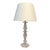 Late 20th Century Rock Crystal Candlestick Table Lamp For Sale