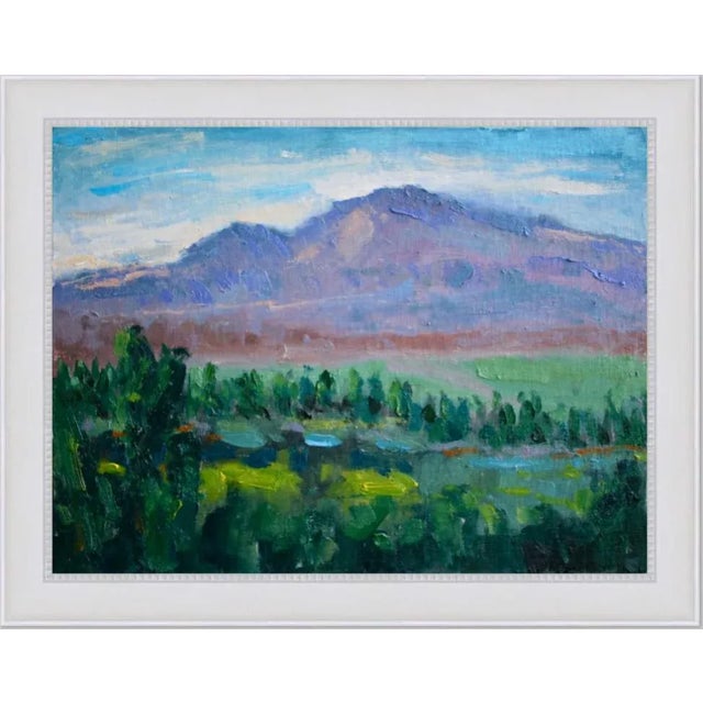 Contemporary Impressionist Oil Painting Landscape For Sale - Image 4 of 7