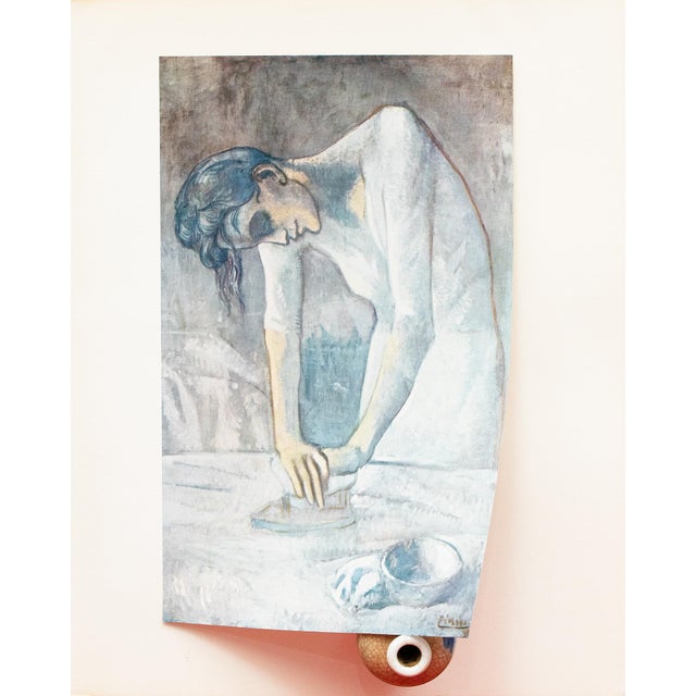 1950s 1952 After Pablo Picasso "Woman Ironing", Period Full-Color Print For Sale - Image 5 of 7