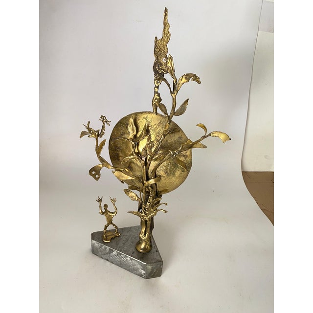 Brass Sculpture in Brass and Aluminium by Tossello, 1999 For Sale - Image 4 of 15