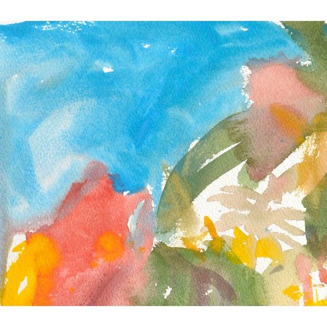 Vintage Abstract Landscape Watercolor by Les Anderson For Sale - Image 4 of 6