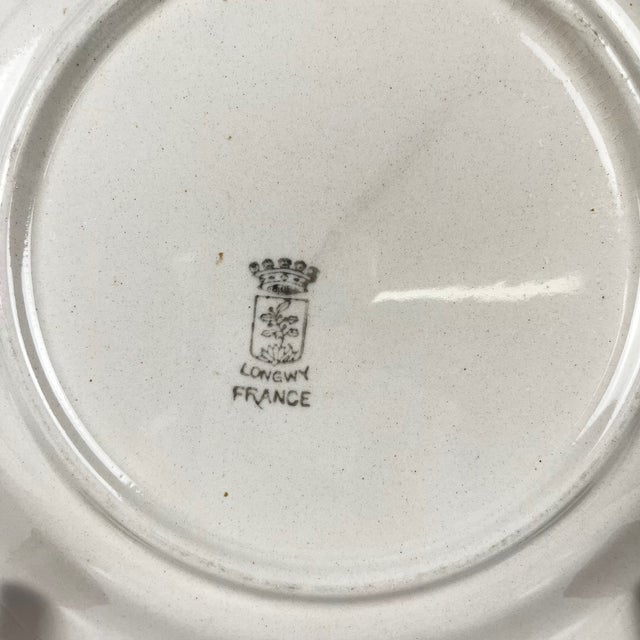 Ceramic Dessert Plates from Longwy, 1890s, Set of 5 For Sale - Image 7 of 15
