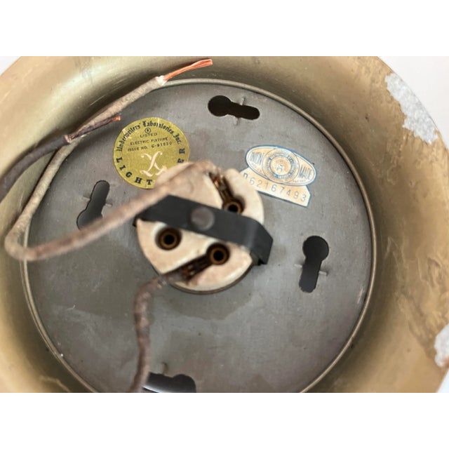 Mid Century Lightolier Wall or Ceiling Lights - a Pair For Sale - Image 10 of 11