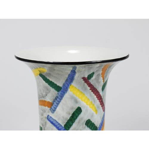 Art Deco Bauhaus Pottery Vase by Eva Zeisel for SMF Schramberg, Germany, 1920s For Sale - Image 11 of 17