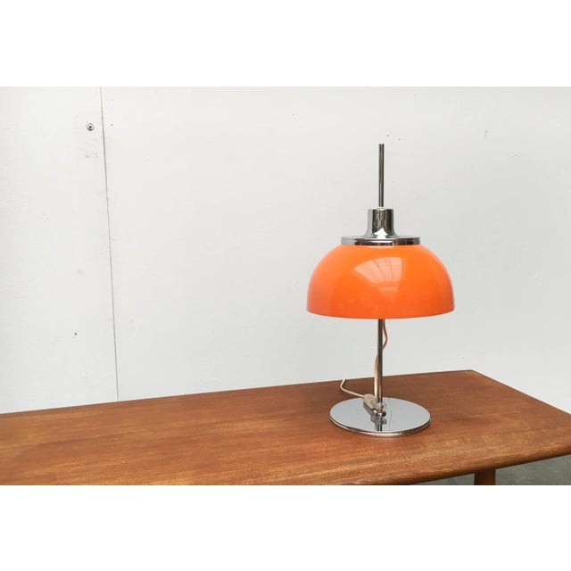 Guzzini Vintage Space Age Italian Faro Table Lamp from Guzzini, 1970s For Sale - Image 4 of 18