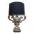 Large Scale Nickel Plated Sculptural Urn Lamp For Sale