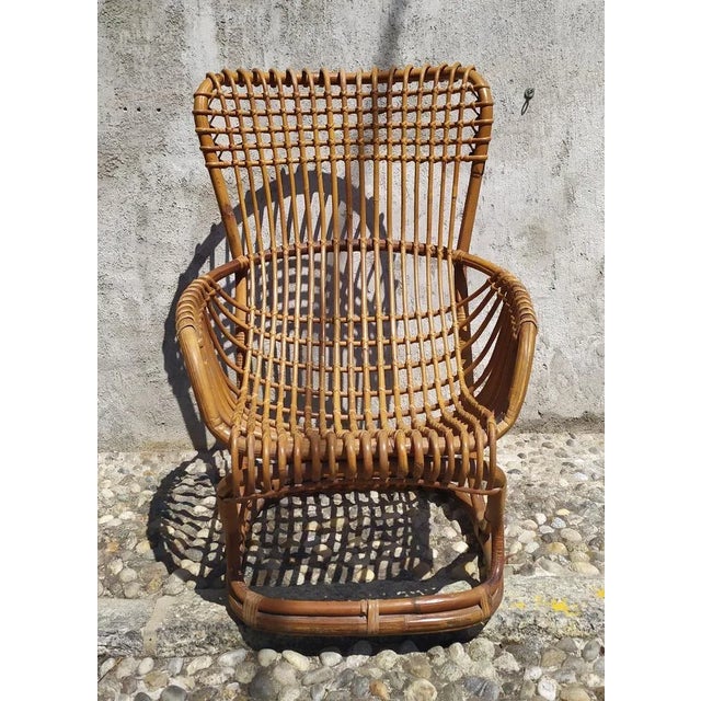 Bamboo Armchair, 1950s For Sale - Image 11 of 11