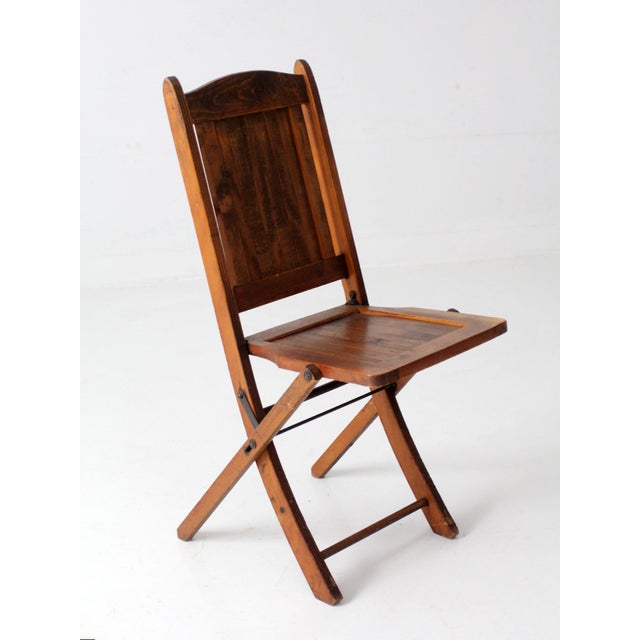 Antique Ioof Odd Fellows Wood Folding Chair For Sale - Image 14 of 17