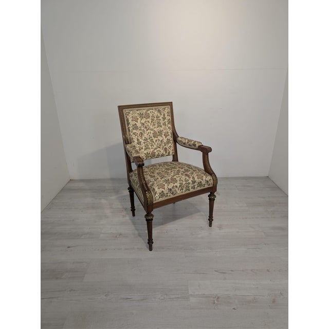 Antique Louis XVI Style Armchair, France For Sale - Image 14 of 18