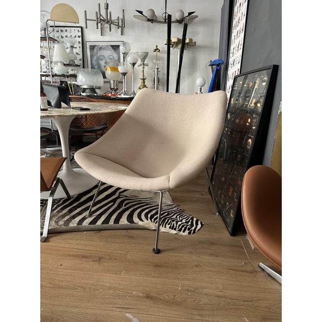 Beige Oyster Chair by Pierre Paulin for Artifort, 1970s For Sale - Image 8 of 10