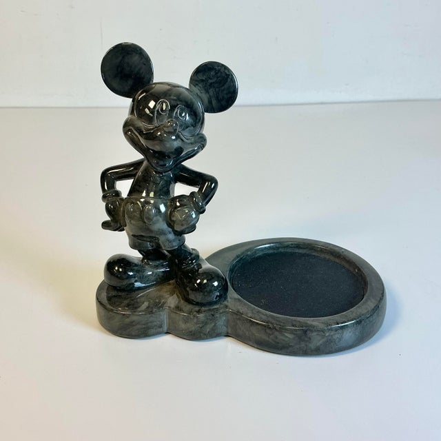 Black 1980s Vintage Boho Chic Lucite Acrylic Disney Mickey Mouse Desk Set - 4 Pieces. For Sale - Image 8 of 10