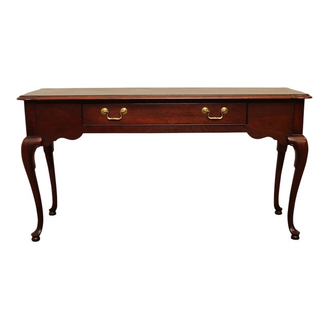 Thomasville Mahogany Collection Queen Anne Style Sofa Table Console