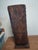 Contemporary Stunning Antique Hand-Carved Wooden Architectural Pillar Fragment on Custom Metal Stand For Sale - Image 3 of 6