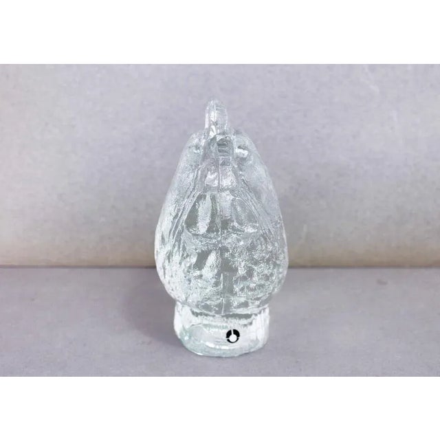Glass Hen Paperweight by Pukeberg, 1970s For Sale - Image 9 of 11