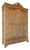 Antique Brown Fir Wardrobe, 1890s For Sale