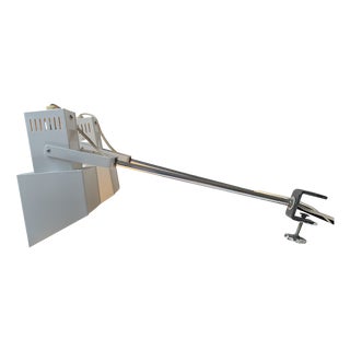 Industrial Scandinavian Wall or Clamp Lamps by Davids Lampe, 1970s, Set of 2 For Sale