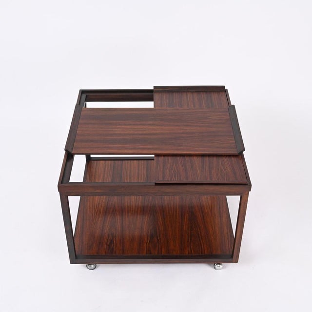 Serving Bar Cart with Removable Trays from Cassina, 1950s For Sale - Image 17 of 18