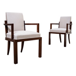 Early-20th Century Art Deco Armchairs, France For Sale