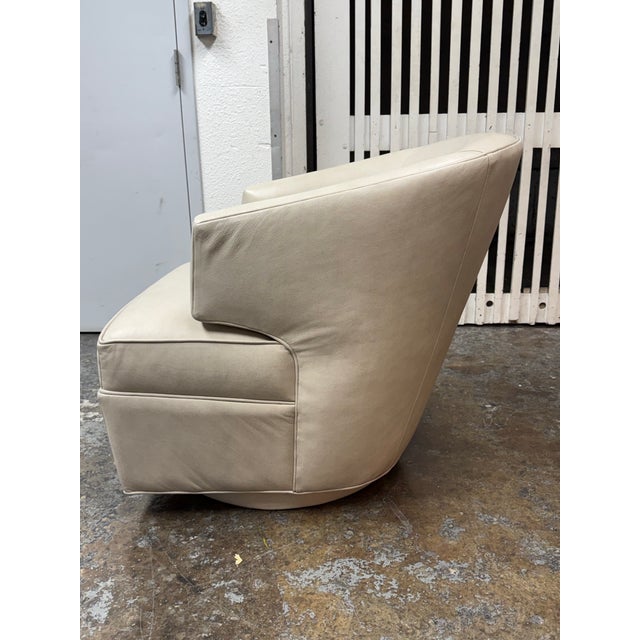 Modern Precedent Sherman Swivel Chair For Sale - Image 3 of 12