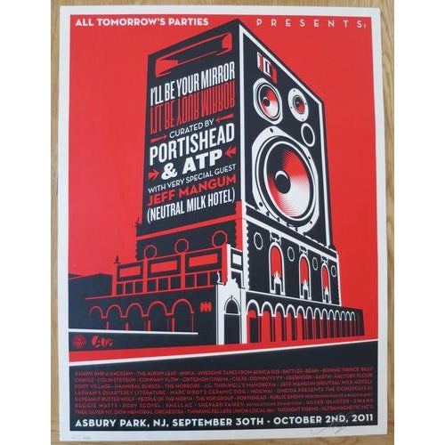 Shepard Fairey (Obey) All Tomorrow’s Parties 2011 Silkscreen on Speckletone cream paper. Signed by Shepard Fairey. Limited...